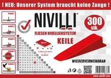 Lade das Bild in den Galerie-Viewer, NIVILLI KEILY - 300x Spannkeile - Nivellier-Zubehör