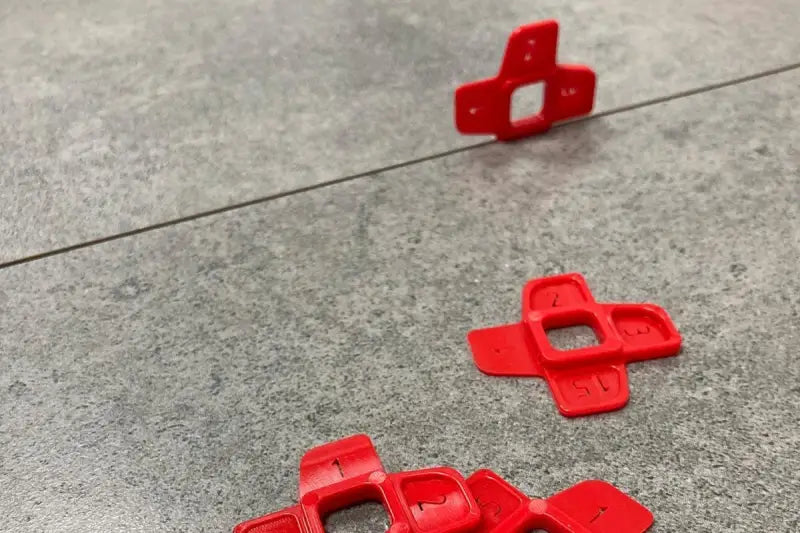 Nivilli MULTI-SPACER 4in1 Fugenabstandshalter rot 100 Stück für 1mm 1,5mm 2mm & 3 mm Fugen - Zubehör