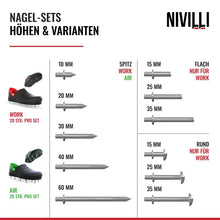 Lade das Bild in den Galerie-Viewer, NIVILLI NAIL Nagelzubehör RUNDKOPF für NIVILLI WORK