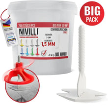 Load image into Gallery viewer, NIVILLI SPINNY - Spin Tabs - Laschen - 1,5mm (3-15mm) – BIG Pack 700 Stk. - 1.5mm - Nivellier-Zubehör