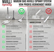 Lade das Bild in den Galerie-Viewer, NIVILLI SPINNY - Spin Tabs - Laschen - 3mm (8-25mm) – BIG Pack 700Stk. / Fliesen Nivelliersystem - 3.00mm