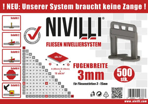 NIVILLI KEILY - 500x Laschen - Nivellier-Zubehör