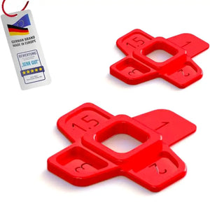 Nivilli MULTI-SPACER 4in1 Fugenabstandshalter rot 100 Stück für 1mm 1,5mm 2mm & 3 mm Fugen - Zubehör