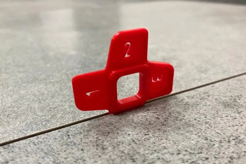 Nivilli MULTI-SPACER 4in1 Fugenabstandshalter rot 100 Stück für 1mm 1,5mm 2mm & 3 mm Fugen - Zubehör