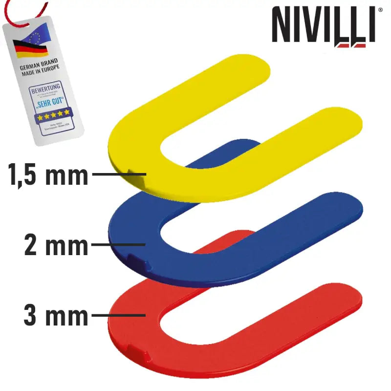 Nivilli SPACER Fugenabstandshalter U-Form 100 Stk. für Wand- & Bodenplatten / Fliesen-Abstandshalter. - Zubehör