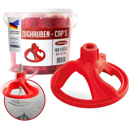 NIVILLI SPINNY - Spin Caps - Zughauben 100 Stk. - passend zu allen Spin-Tabs - Nivellier-Zubehör