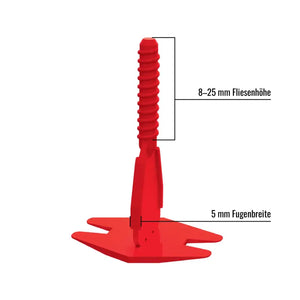 NIVILLI SPINNY - Spin Tabs - 2mm 3mm 4mm 5mm Laschen (8-25mm) - 5.0mm - Nivellier-Zubehör