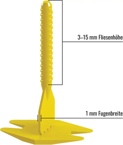 NIVILLI SPINNY - Spin Tabs - Laschen - 1mm (3-15mm) – BIG Pack 700 Stk. - 1.00mm - Nivellier-Zubehör