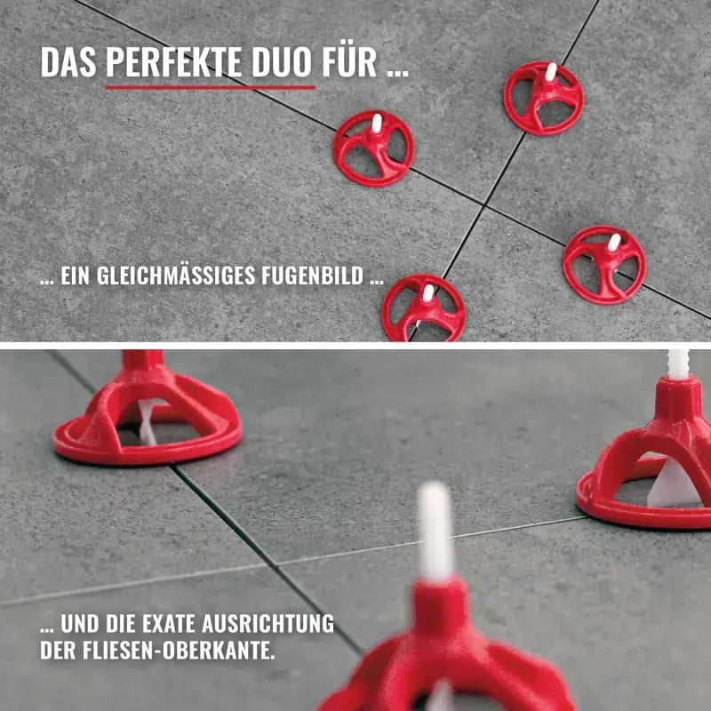 NIVILLI SPINNY - Spin Tabs - Laschen - 3mm (8-25mm) – BIG Pack 700Stk. / Fliesen Nivelliersystem - 3.00mm