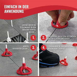 NIVILLI SPINNY - Spin Tabs - Laschen - 3mm (8-25mm) – BIG Pack 700Stk. / Fliesen Nivelliersystem - 3.00mm