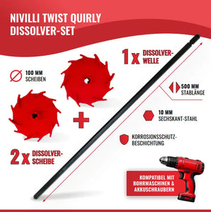 NIVILLI TWIST-QUIRLY - Dissolver-Set Rührwerk/Rührstab - Zubehör